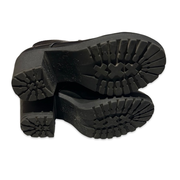 Windsor Women's Black Heeled Zipper Secured Mid Heel Boots Size 6 1/2 - Picture 6 of 12